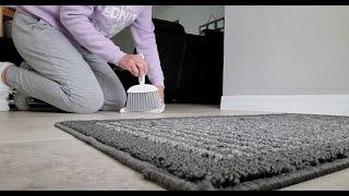 ASMR~ Sweeping the floor with my straw broom:) No talking!!