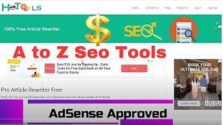 A to z SEO Tools  | Earn money online with AdSense approve website