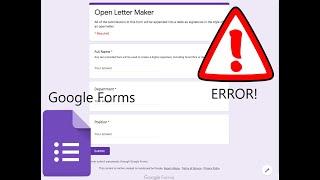 [FIX] Google Form issue resolved | Uploading problem | Submit error | low on memory .