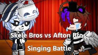 Skele Bros vs Afton Bros / Fnaf and Undertale / Singing Battle / My old Au(Not Original)
