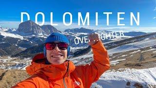 Bergtour in den DOLOMITEN | +Overnighter bei -7°c