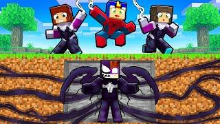 CAÇADORES vs VENOM DONAT3LO no Minecraft!