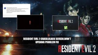 How to fix Resident Evil 2 Black Screen, Won't openning ,Direct X Error problem solve|| 100% Working