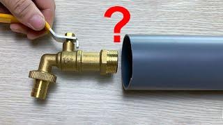 Why The PVC Water Valve Connection Trick Veteran Plumbers Don't Want You to Know | Super Easy