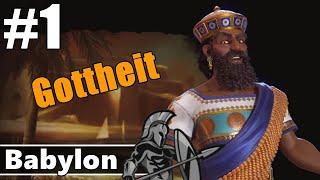 Let's Play Civ VI Babylon Gottheit #1 - Aggressiv von Beginn an (4x-Strategie, gameplay, deutsch)