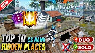 TOP 10 HIDDEN PLACES FOR CS RANK AFTER UPDATE | cs rank tips and tricks | without friends & gloowall