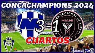 ¡ASÍ SE VIVIÓ EL PASE A SEMIS! | MTY 3-1 Inter Miami Cuartos Concacaf 2024 | Rayados Mike