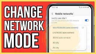 How to Change Network Mode (2G/3G/4G/5G) on Android Phone | Quick Guide