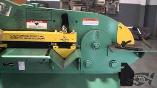 Hold down bar adjustment for Piranha Ironworker