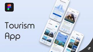 Tourism App | Figma Presentation View