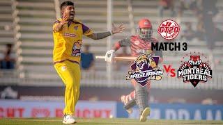 GT20 Canada Season 3 | Match - 3 Highlights | Surrey Jaguars vs Montreal Tigers