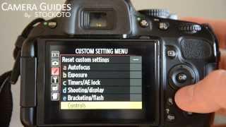 How to set AE-L AF-L on a Nikon D5100 , D5200, D5300