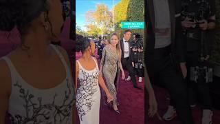 ANGELINA JOLIE GOLDEN GLOBES ARRIVALS RED CARPET WITH DAUGHTER ZAHARA