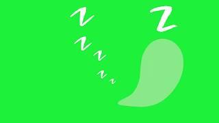 `Zzzzzz sleep snore  chroma key green/blue screen animation effect