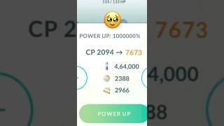 When I max powered up my rarest Shundo.....  Pokemon go