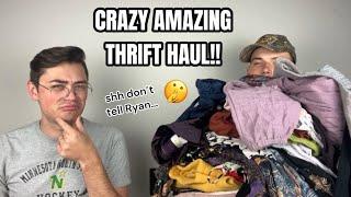 Ryan Reacts: INSANE Goodwill Bins Thrift Haul!! but....we told him it's bad....