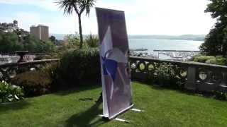 Thunder Double Sided Banner |  Outdoor Banner Stand