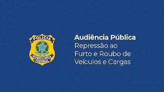 Audiência Pública - Repressão ao Furto e Roubo de Veículos e Cargas -