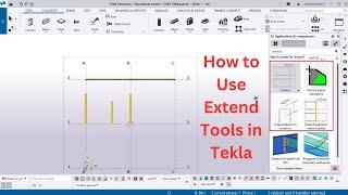 How to use Extend Tools | Tekla Structures | Tamil | BIMINDC