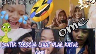 Reaksi lihat ular kasur prank di ome tv || wajah cantik indo terbaru 