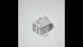 STAY HOME - Typography Art (CoViD-19)