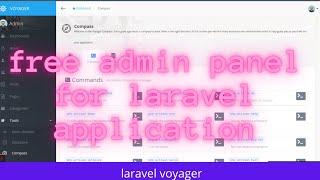 Laravel Package | fre laravel admin panel generator | how to use laravel voyager ? #voyager