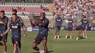 HIGHLIGHTS allenamento NAPOLI: gara di tiri, OSIMHEN-KVARA on fire 