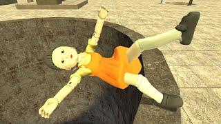 Squid Game Doll Ragdoll Jumps & Falls (GMOD) Episode 363