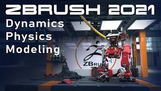 Dynamic Tube Physics Simulation in ZBrush 2021 - MicroPoly, Dynamic Thickness, Inflate, and More!!!