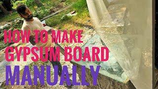 How to make gypsum board  . simple steps..
