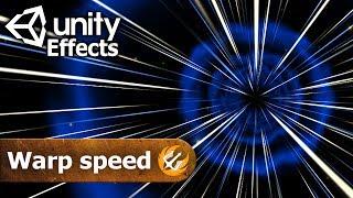 Game effect tutorial - Warp speed. Guide how to create warp drive in Unity 3d