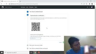 Two-factor authentication configuration in GitHub