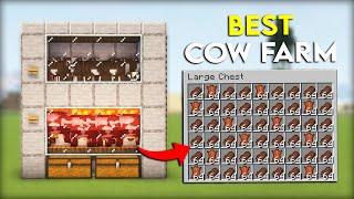 Best Automatic Cow Farm Tutorial in Minecraft 1.20 (Java & Bedrock) - Easy and Efficient