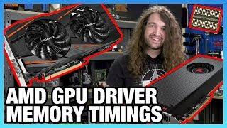 AMD GPU Memory Timing Level Benchmark Using Driver Option