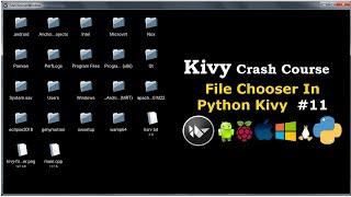 Python Kivy How to Create FileChooser | FileChooserListView | FileChooserIconView