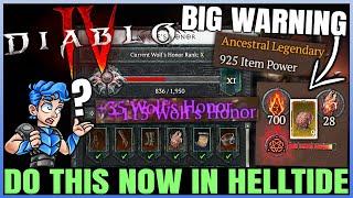 Diablo 4 - Don't Get THIS Wrong - Iron Wolf Rep FAST & New Helltide Reborn Guide - Secrets & More!