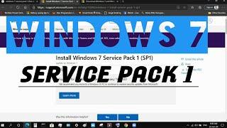 Windows 7 service pack 1 Official Microsoft Download Free....!