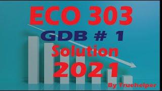 ECO 303 - GDB # 1 Solution 2021 || Virtual University of Pakistan