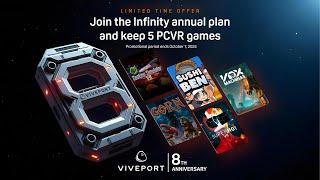  VIVEPORT 8th Anniversary Promo | Own 5 Top VR Games for FREE