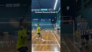 Forehand Recovery Stroke  #badminton #badmintonlovers #badmintonplayer #badmintonindonesia