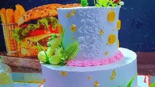 2tier most beautiful cake decorating #cakemaster​ #trending​ #youtubeshorts​ #ytshorts​