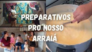 Vlog: Preparativos Pro Arraiá Na Fazenda// Decoramos O Alpendre, E Muito Mais ....