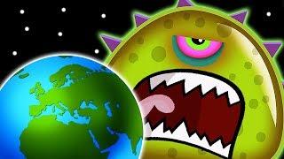 Суровый ЛИЗУН ГЛАЗАСТИК СЪЕДАЕТ ЗЕМЛЮ! ФИНАЛ Игра Tales from Space Mutant Blobs Attack