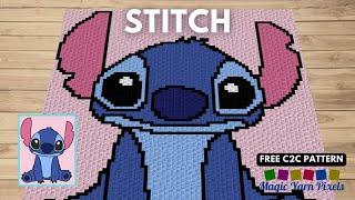 FREE C2C Graph & Pattern - Stitch - C2C & Tapestry Crochet Pattern | Magic Yarn Pixels