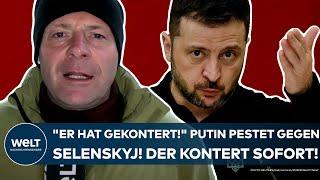 UKRAINE-KRIEG: "Er hat gekontert!" Wladimir Putin diskreditiert Selenskyj - der reagiert sofort!