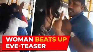 Karnataka: Woman slaps eve-teaser inside bus in Mandya, video goes viral