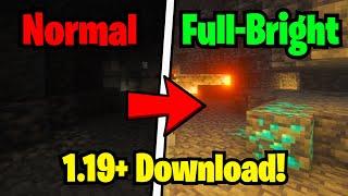 How to Get FULL BRIGHT for Minecraft 1.19+! How To Get MAX BRIGHTNESS in 1.19! (Works With Optifine)