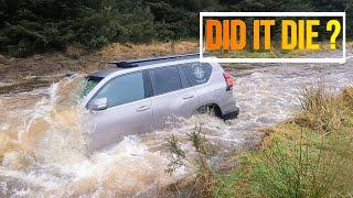 GREEN LANING UK - Land Cruiser Prado 150 - Strata Florida in flood !!