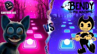 Cartoon cat run away vs bendy and the ink miatriss-Tiles Hop