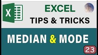 Excel Statistical Functions: MEDIAN & MODE Formulas  Find the Middle & Most Common Value In Excel